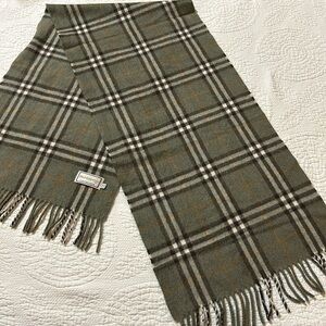 Burberrys Cashmere scarf.